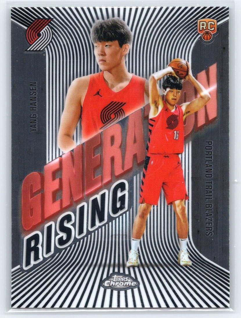2025-26 Topps Chrome #GR-10 Yang Hansen Generation Rising