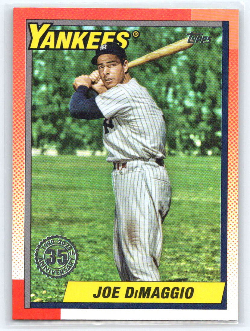 2025 Topps Update #U90-39 Joe DiMaggio 1990 Topps Baseball 35th Anniversary