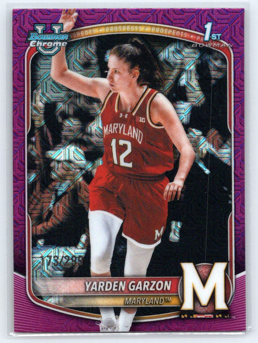 2025-26 Bowman #BCP-68 Yarden Garzon Chrome Fuchsia Mojo Refractor #/299