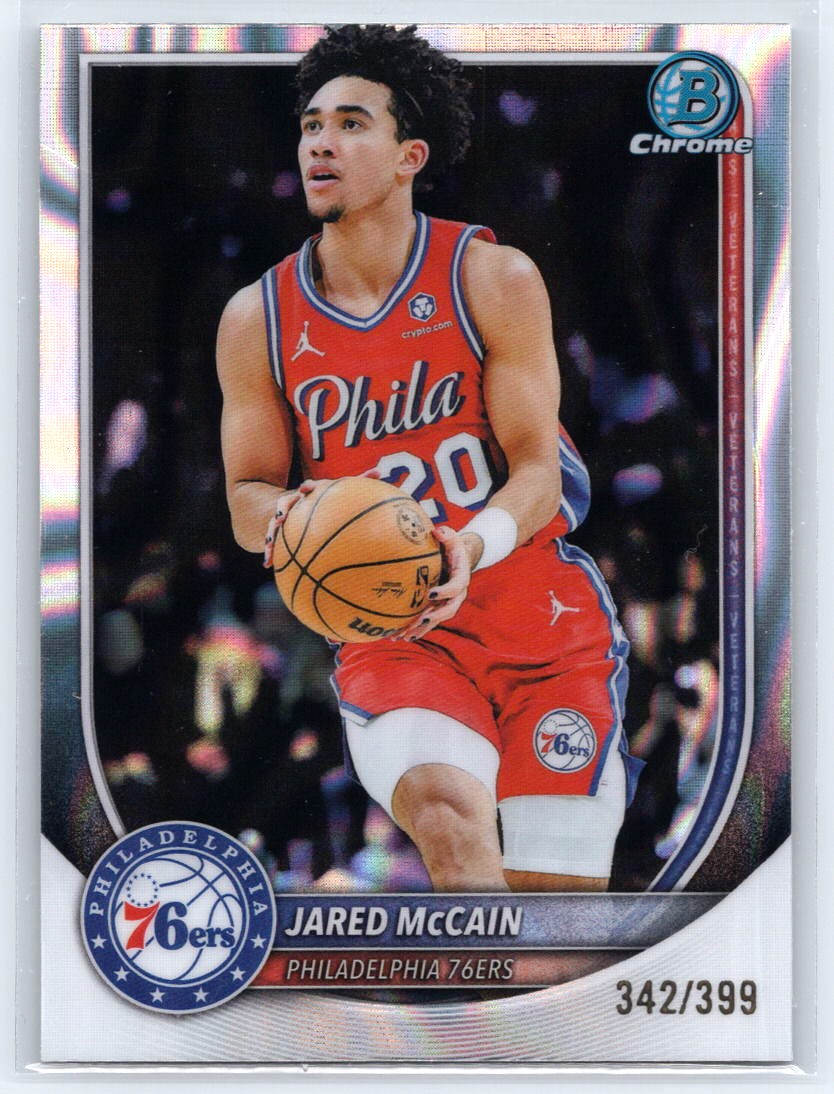 2025-26 Bowman #BCV-65 Jared McCain Chrome Lava Refractors #/399