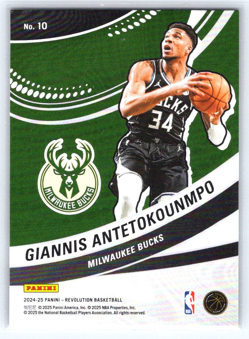 2024-25 Panini Revolution #10 Giannis Antetokounmpo Vortex