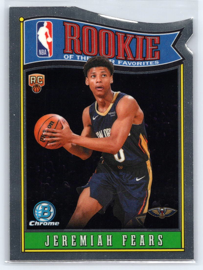 2025-26 Bowman #RY-7 Jeremiah Fears Rookie of the Year Favorites