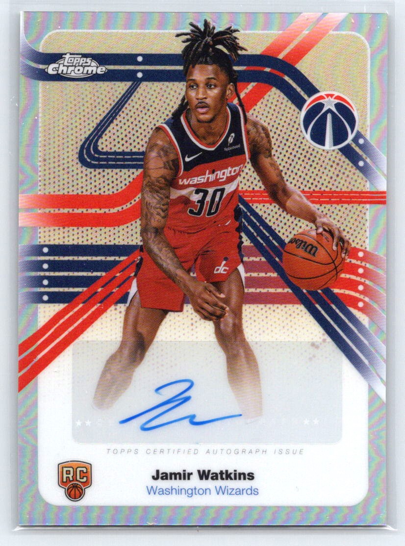 2025-26 Topps Chrome #NS-JW Jamir Watkins Next Stop Signatures Refractor