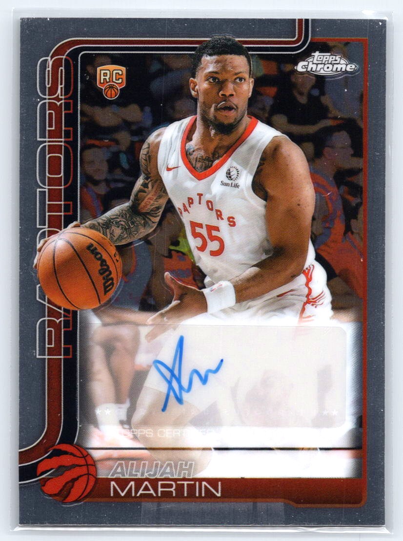 2025-26 Topps Chrome #TCAR-AM Alijah Martin Chrome Rookie Autographs