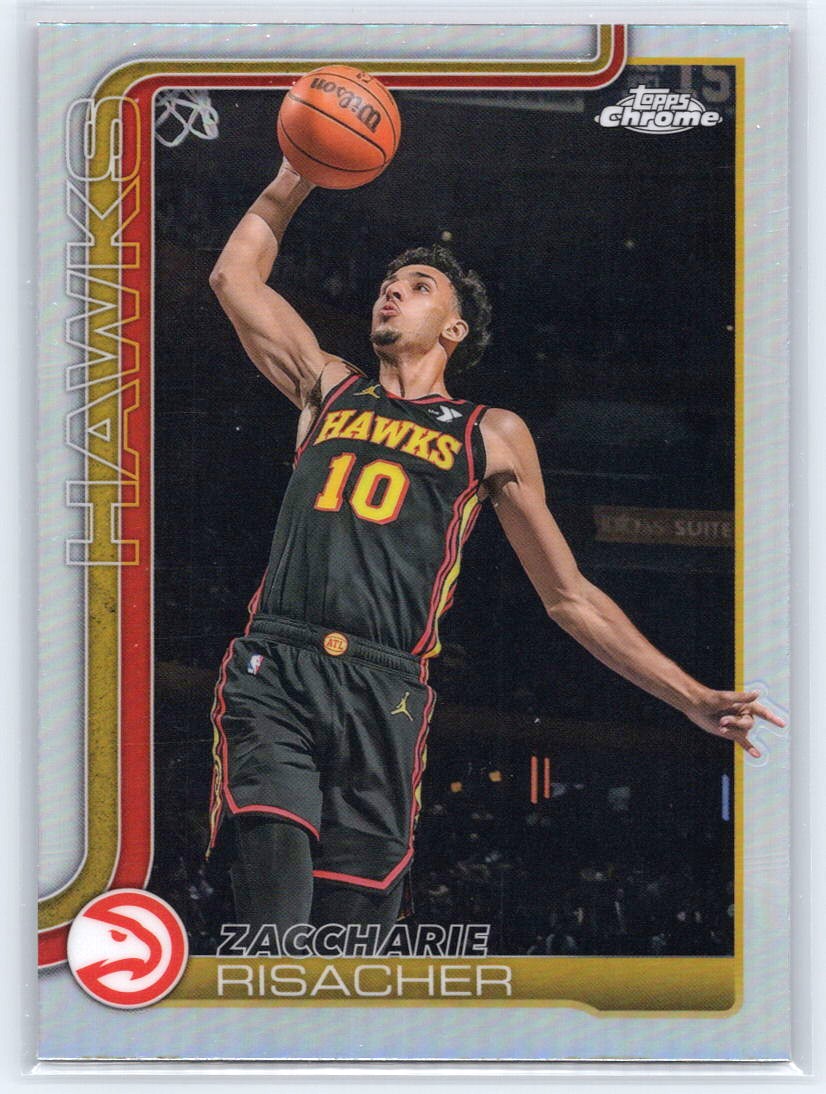 2025-26 Topps Chrome #2 Zaccharie Risacher Refractor