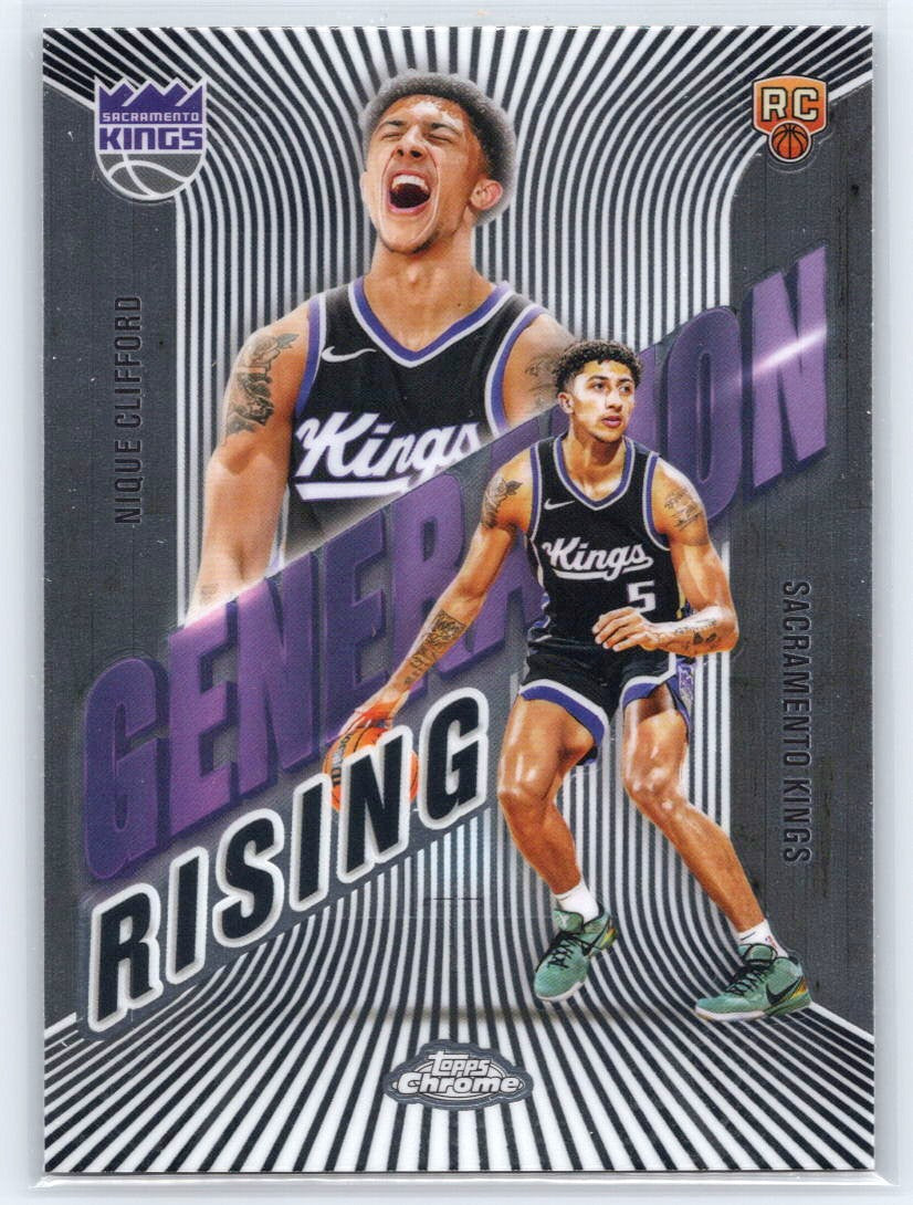 2025-26 Topps Chrome #GR-16 Nique Clifford Generation Rising