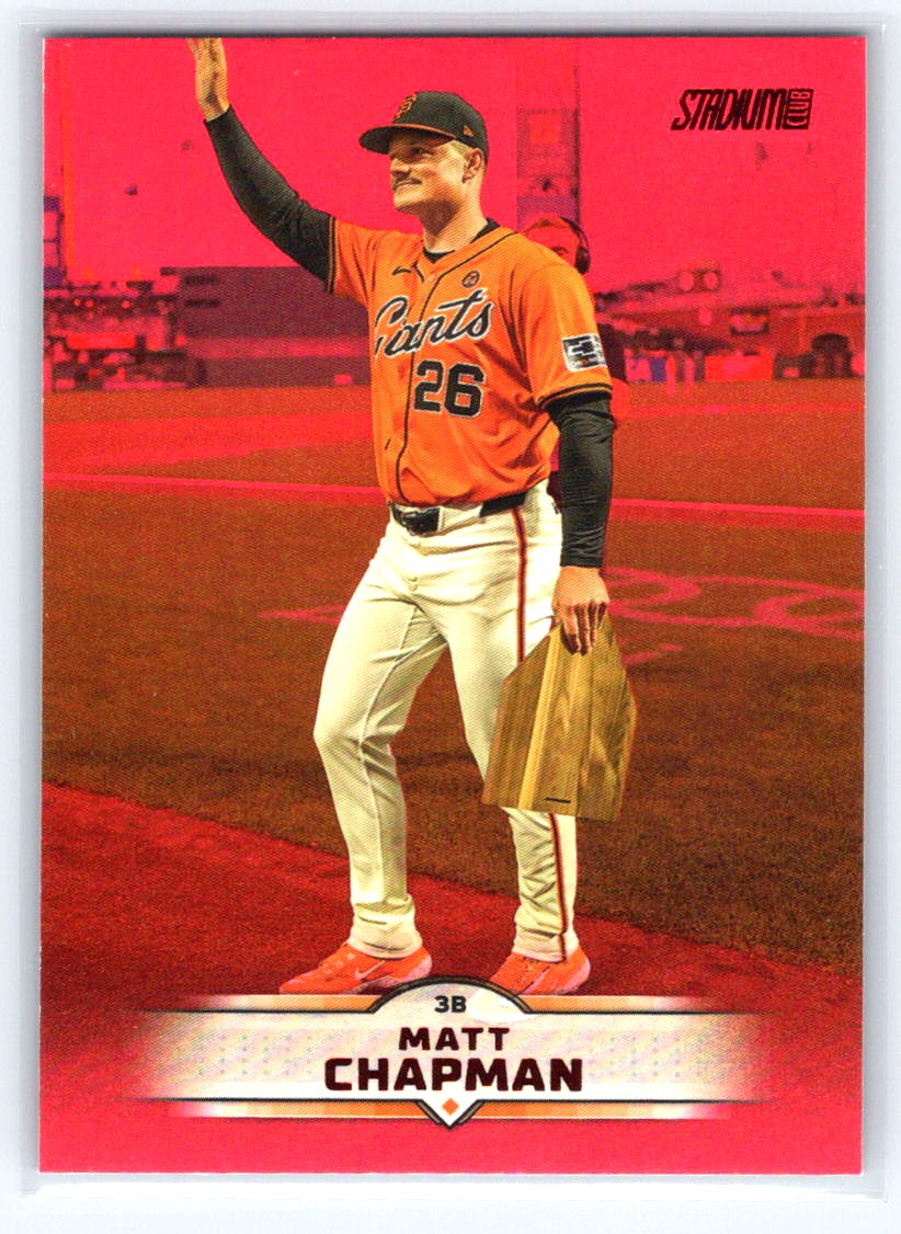 2025 Stadium Club #167 Matt Chapman Red Foil