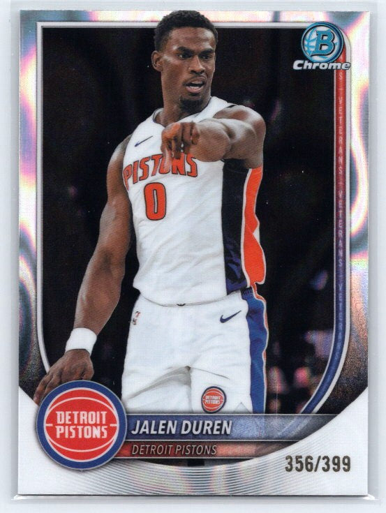 2025-26 Bowman #BCV-75 Jalen Duren Chrome Lava Refractors #/399