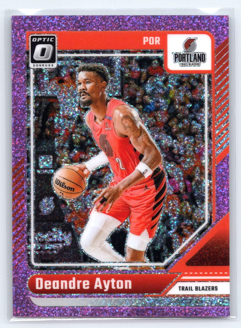2024-25 Donruss Optic #37 Deandre Ayton Purpule Glitter #/275