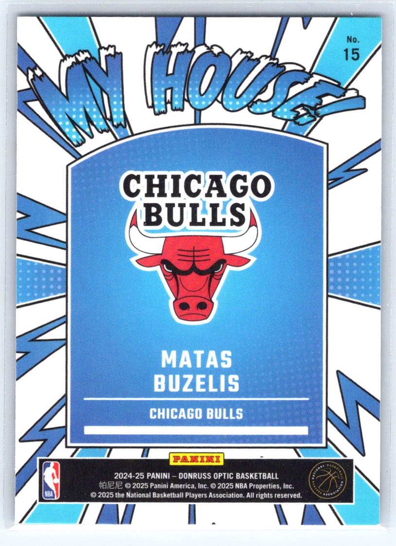 2024-25 Donruss Optic #15 Matas Buzelis My House