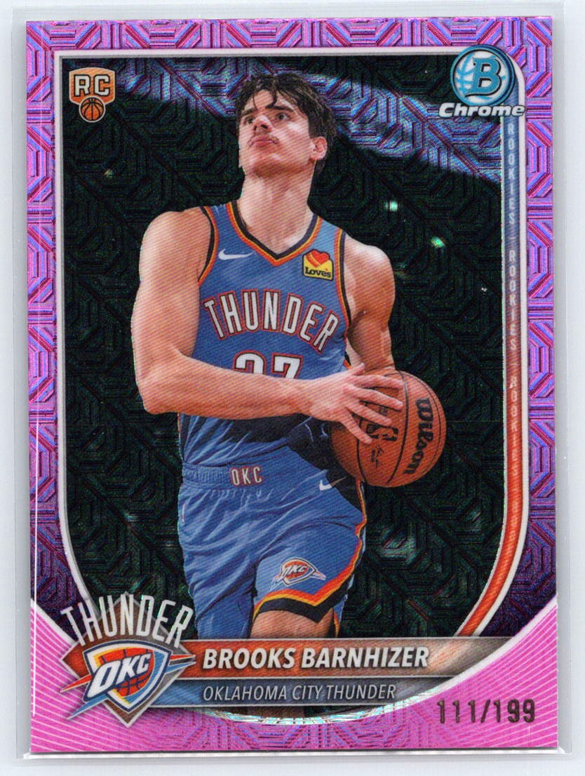 2025-26 Bowman #BCV-45 Brooks Barnhizer Chrome Pink Mojo Refractors #/199
