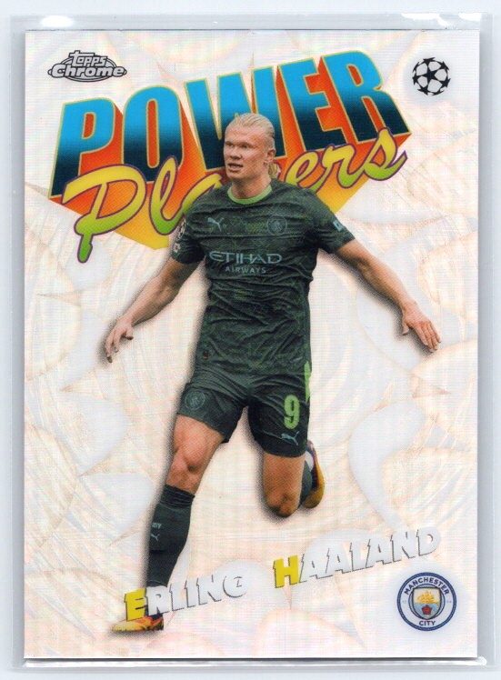 2025-26 Topps Chrome UEFA Club Competitions #PP-6 Erling Haaland Power Players