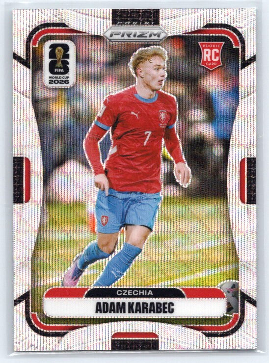 2026 Panini Prizm FIFA World Cup #480 Adam Karabec Wave Prizms
