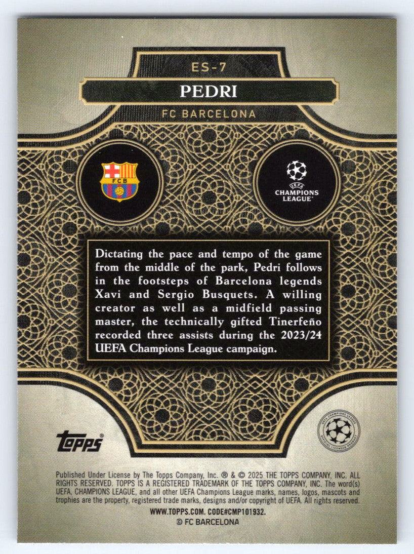 2024-25 Merlin UEFA Club Competitions #ES-7 Pedri Elite Society