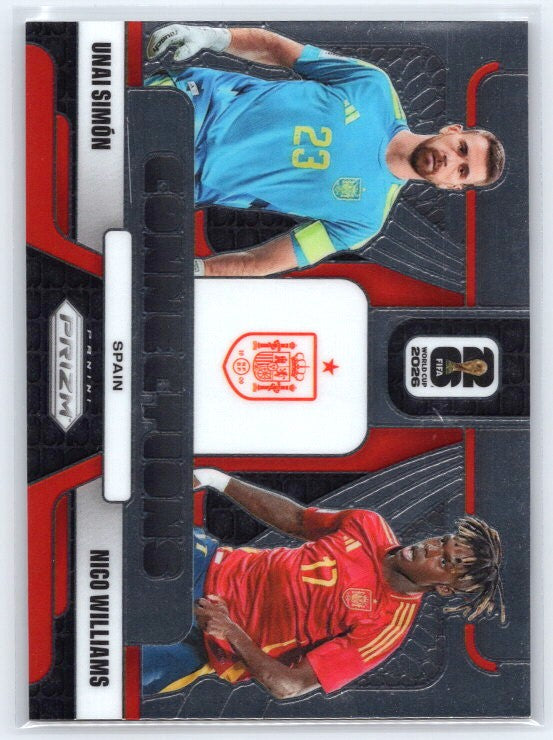 2026 Panini Prizm FIFA World Cup #9 Nico Williams / Unai Simon Connections