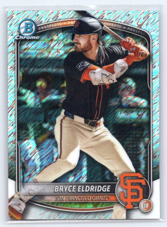 2025 Bowman Chrome #BCP-180 Bryce Eldridge Prospects Shimmer