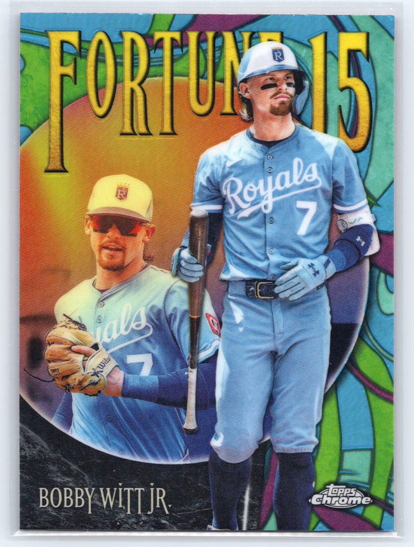 2025 Topps Chrome Update #F15-2 Bobby Witt Jr. Fortune 15