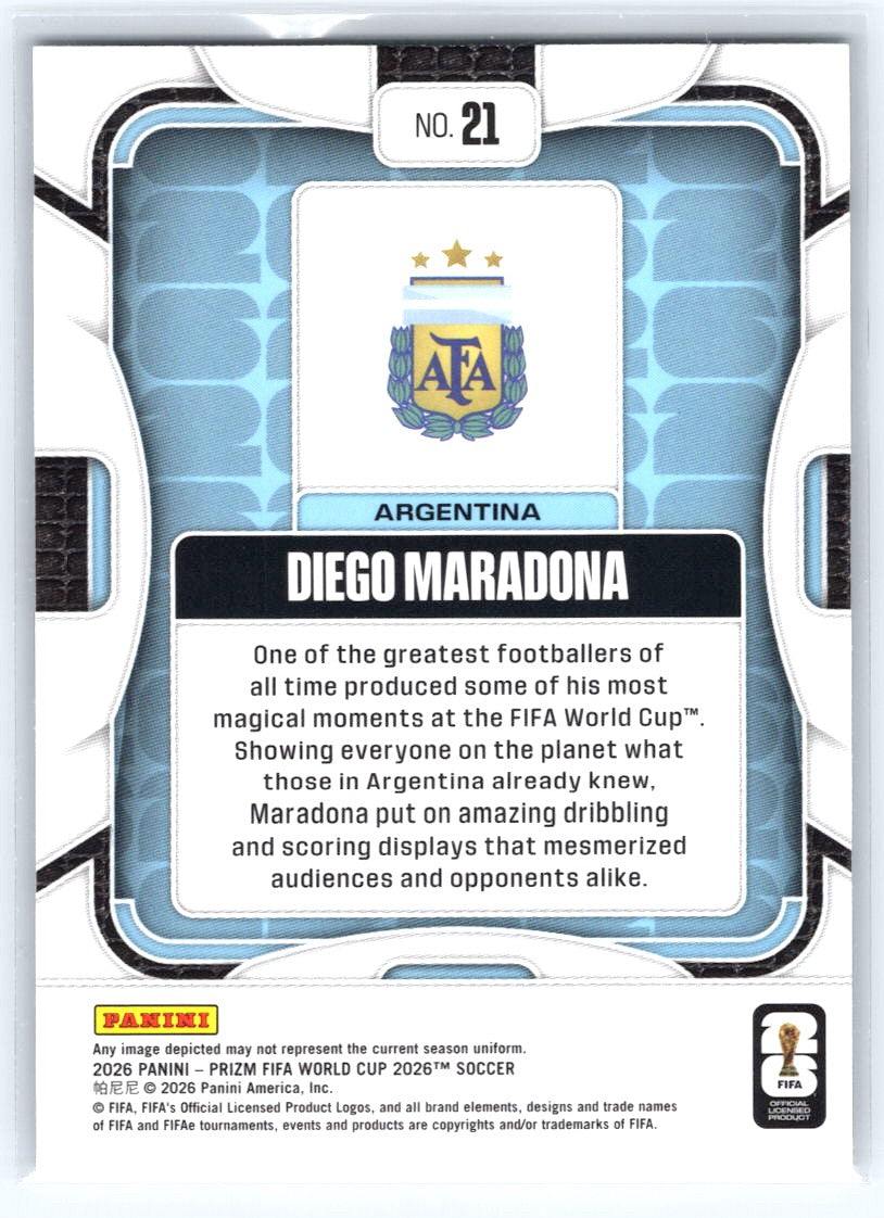 2026 Panini Prizm FIFA World Cup #21 Diego Maradona