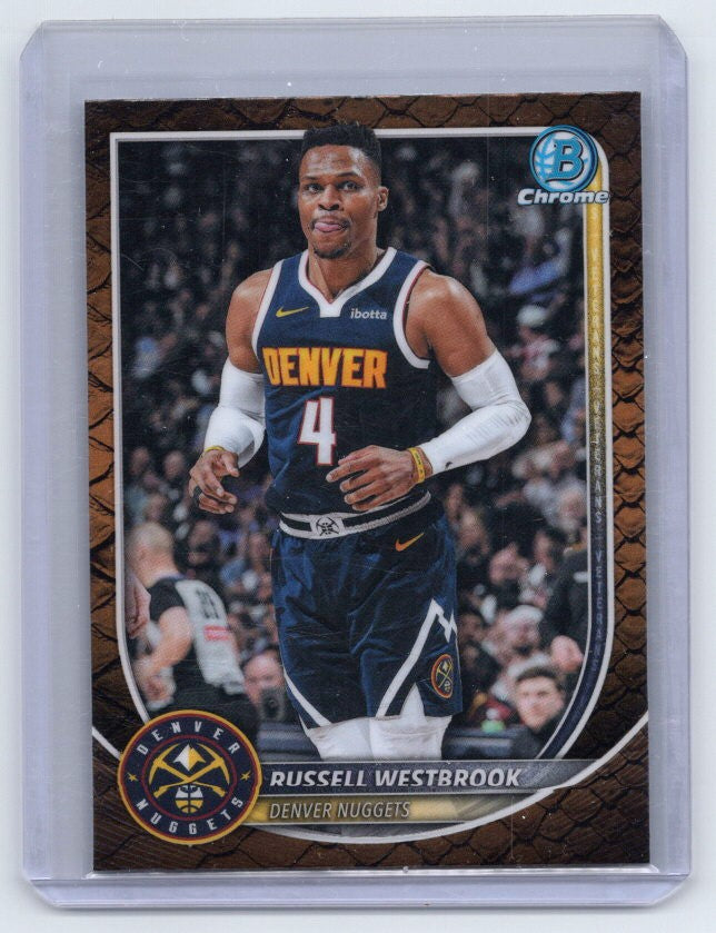 2025-26 Bowman #BCV-102 Russell Westbrook Chrome Reptilian Refractors