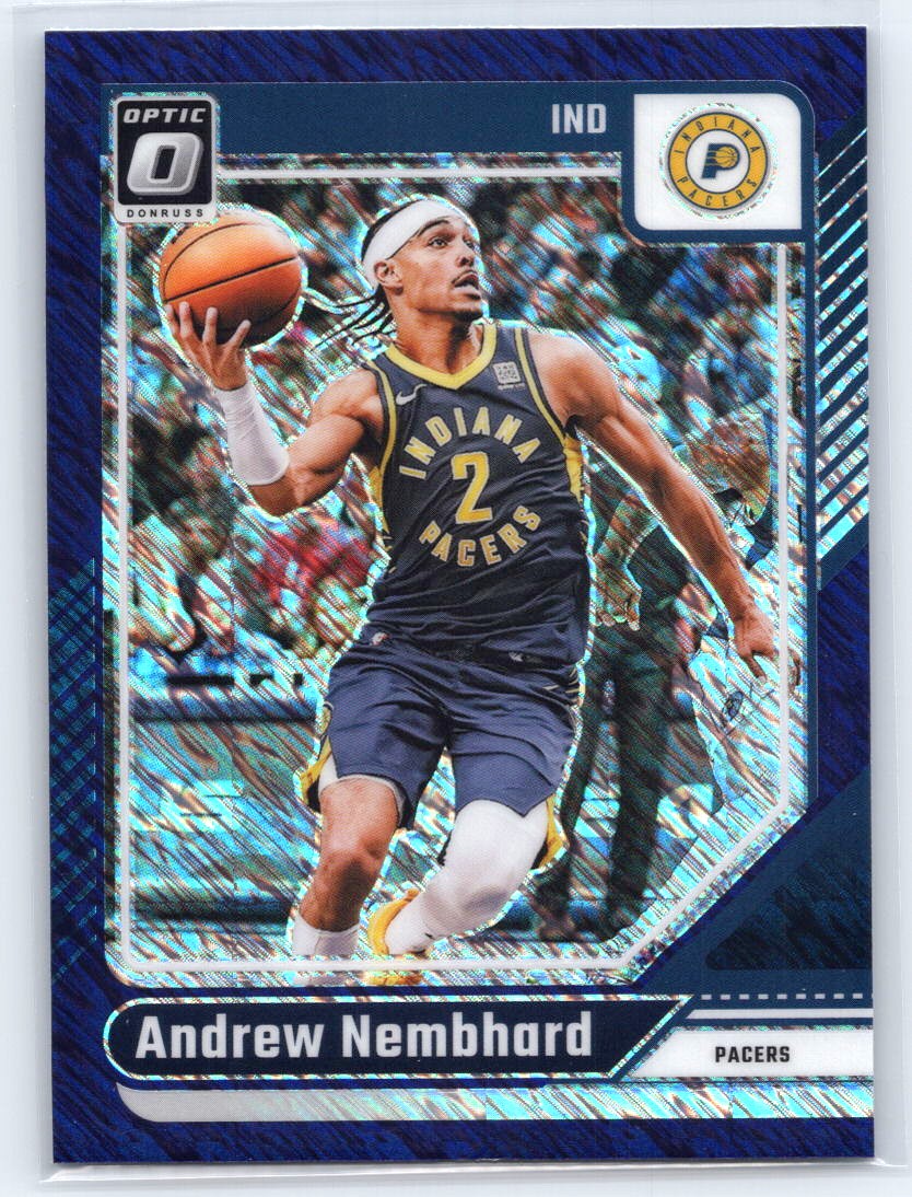 2024-25 Donruss Optic #25 Andrew Nembhard Purple Shimmer