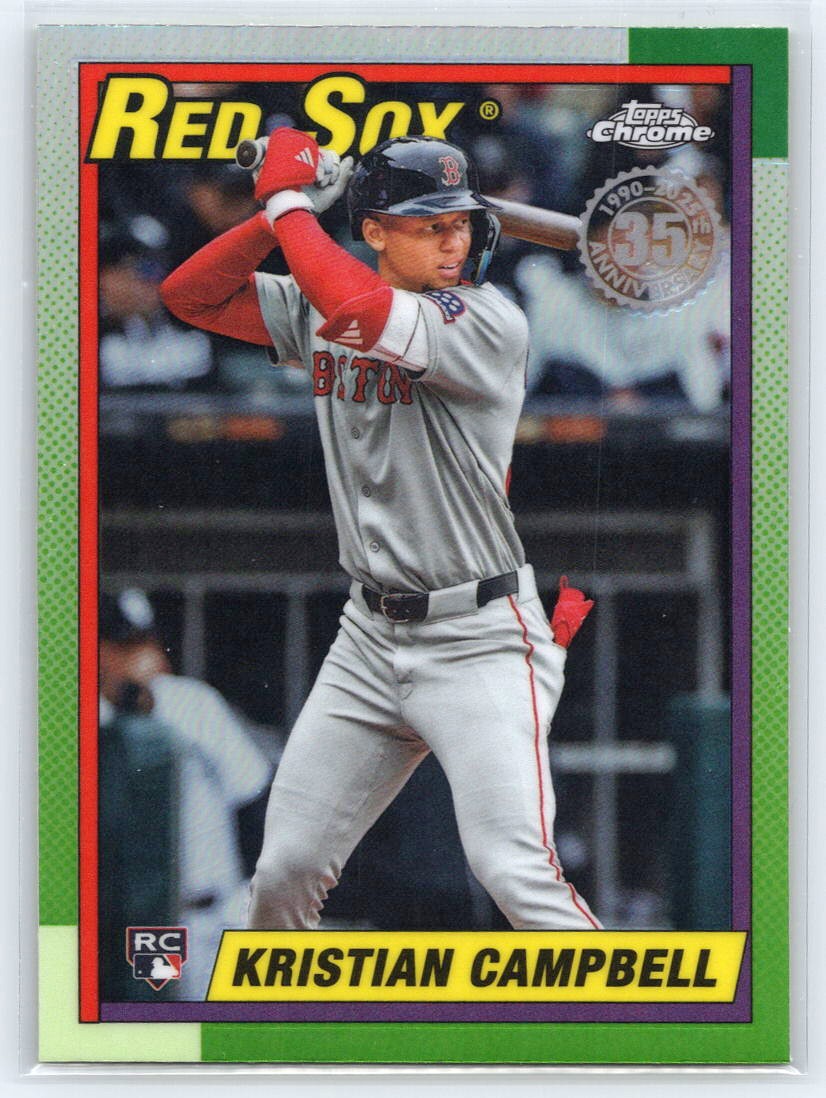 2025 Topps Chrome Update #90CU-19 Kristian Campbell 1990 Topps Chrome