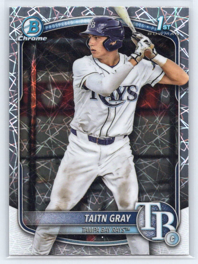 2025 Bowman Draft #BDC-7 Taitn Gray Chrome Laser Refractor
