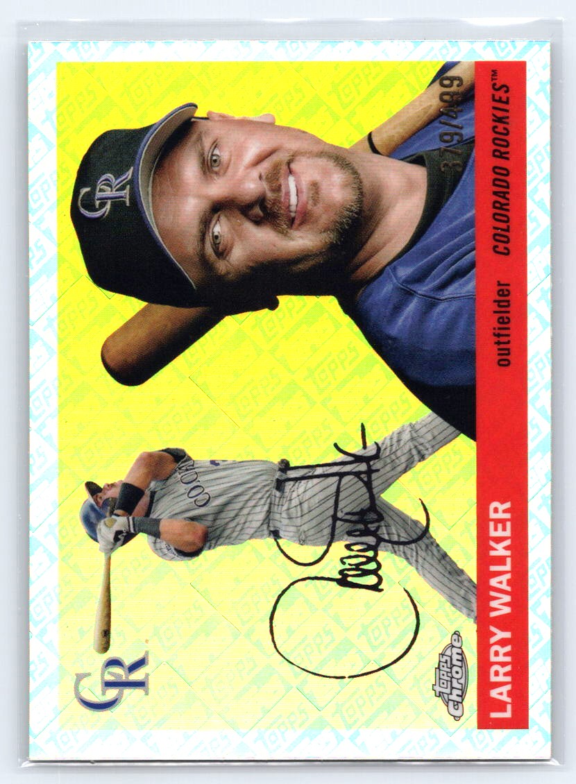 2025 Topps Chrome Platinum #428 Larry Walker Topps Refractors #/499