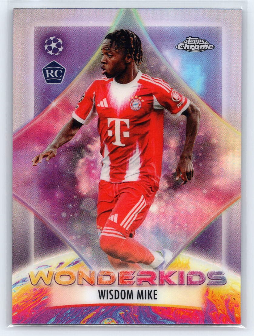 2025-26 Topps Chrome UEFA Club Competitions #WK-18 Wisdom Mike Wonderkids