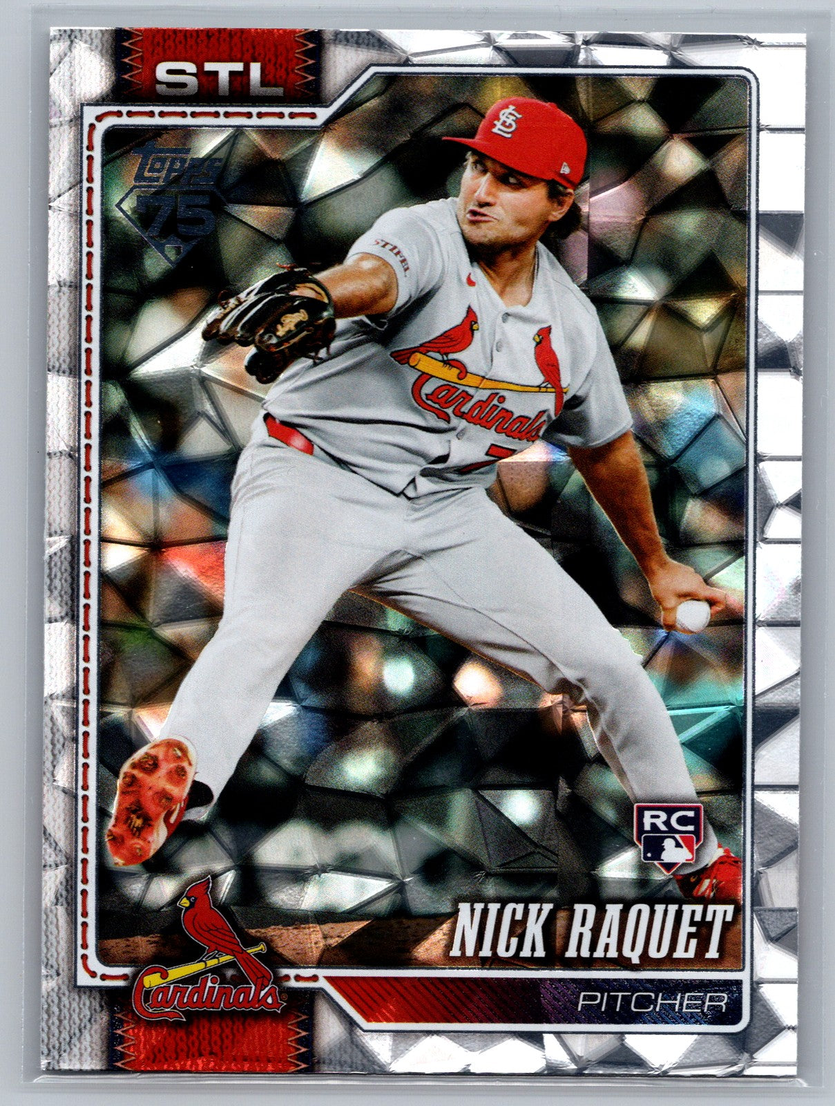 2026 Topps #385 Nick Raquet Diamante Foil