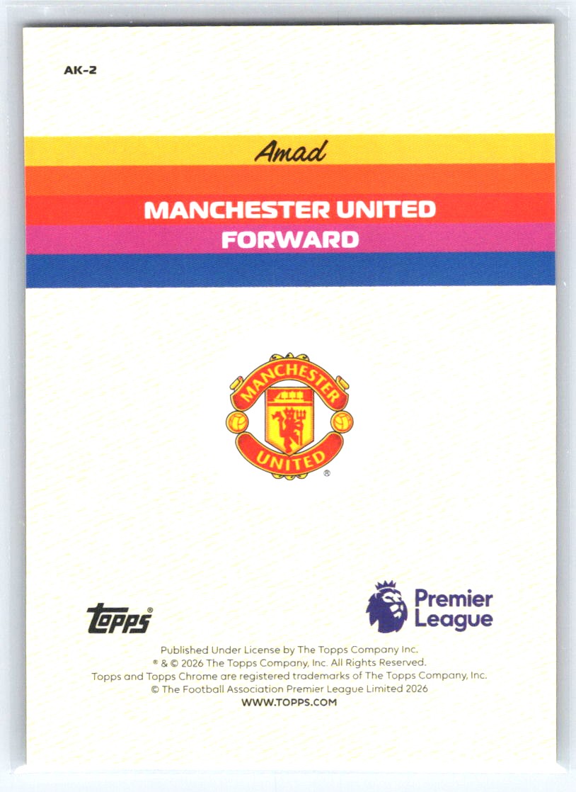 2025-26 Topps Chrome Premier League #AK-2 Amad Alive and Kicking