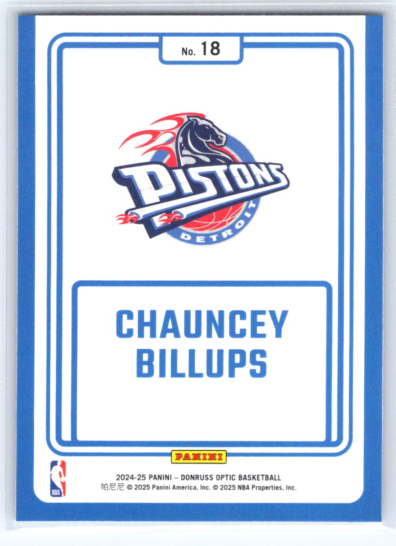 2024-25 Donruss Optic #18 Chauncey Billups Winner Stays