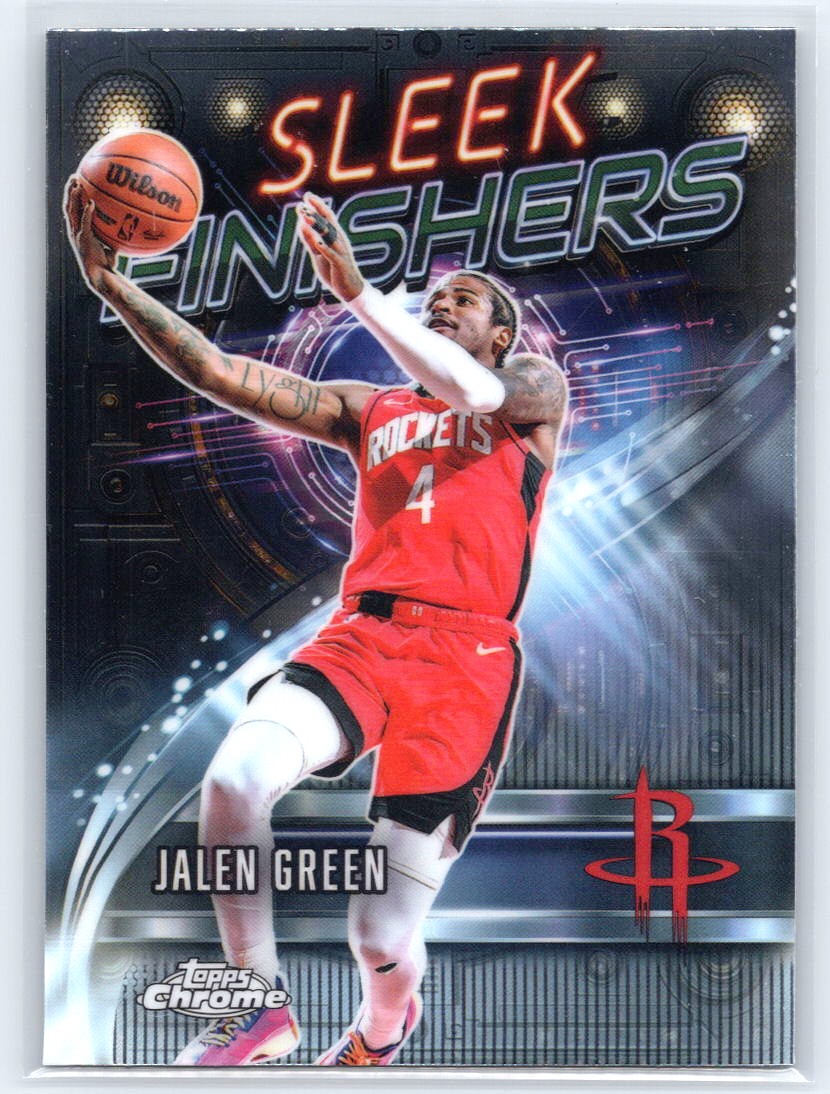 2025-26 Topps Chrome #SF-6 Jalen Green Sleek Finishers