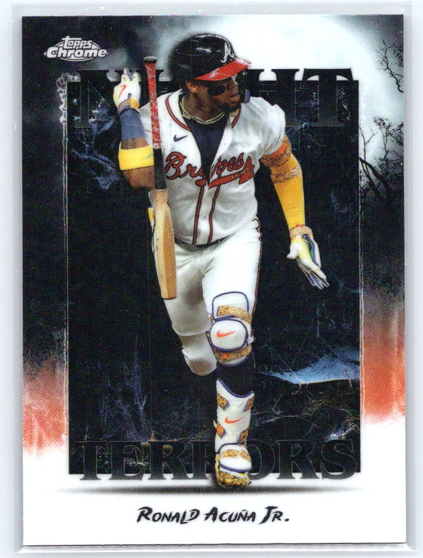 2025 Topps Chrome Update #NT-3 Ronald Acuña Jr. Night Terrors