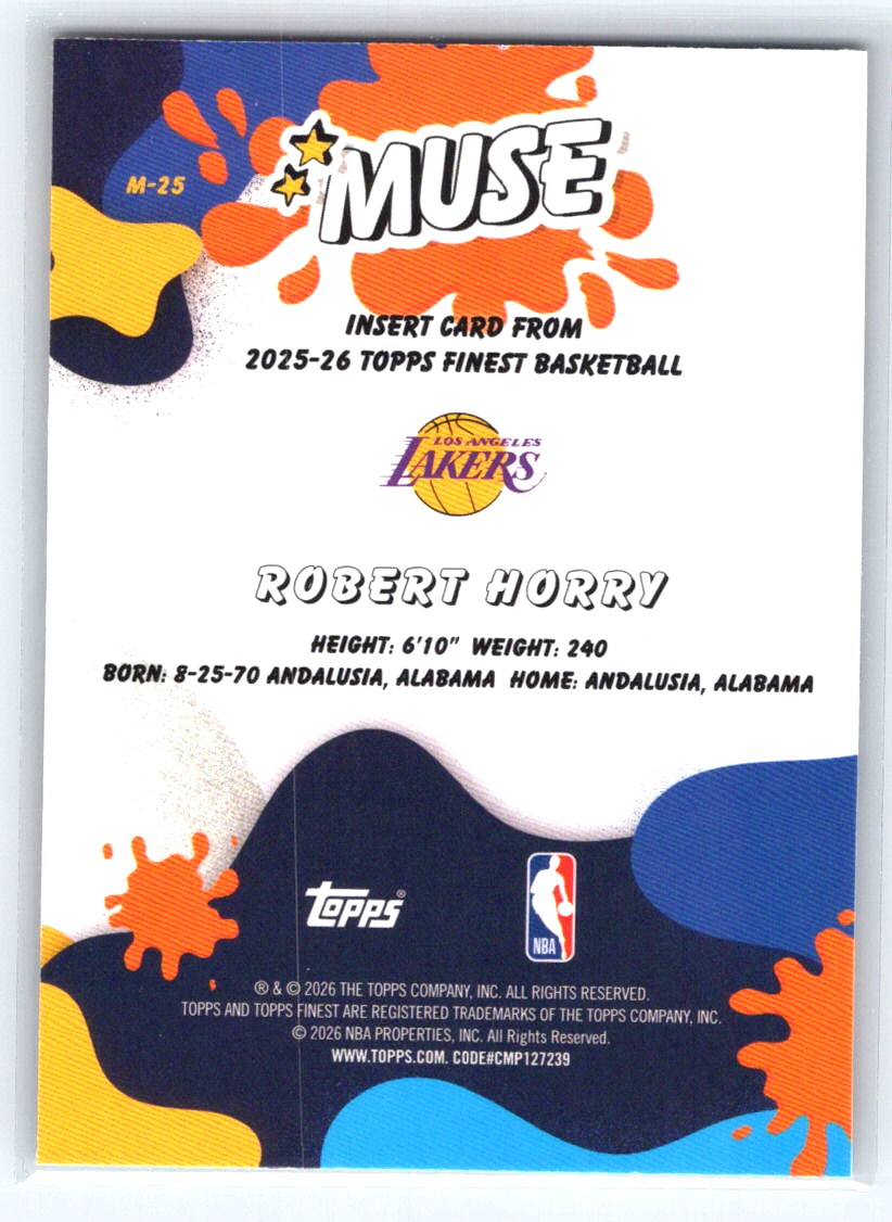 2025-26 Finest #M-25 Robert Horry Muse