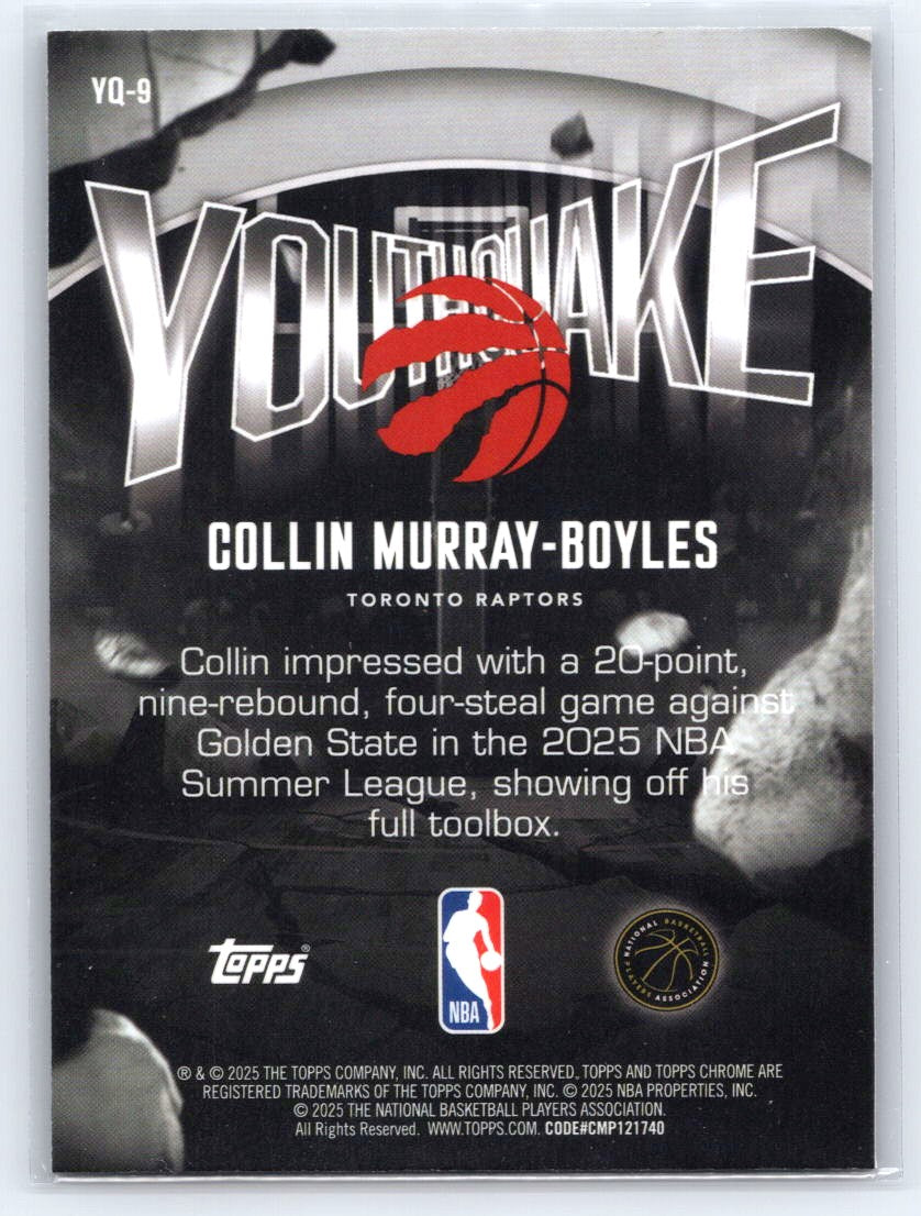 2025-26 Topps Chrome #YQ-9 Collin Murray-Boyles Youthquake