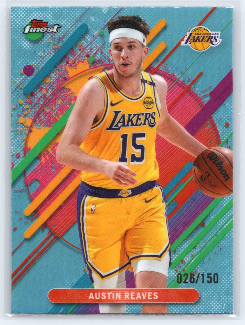 2025-26 Finest #280 Austin Reaves Sky Blue Refractor #/150