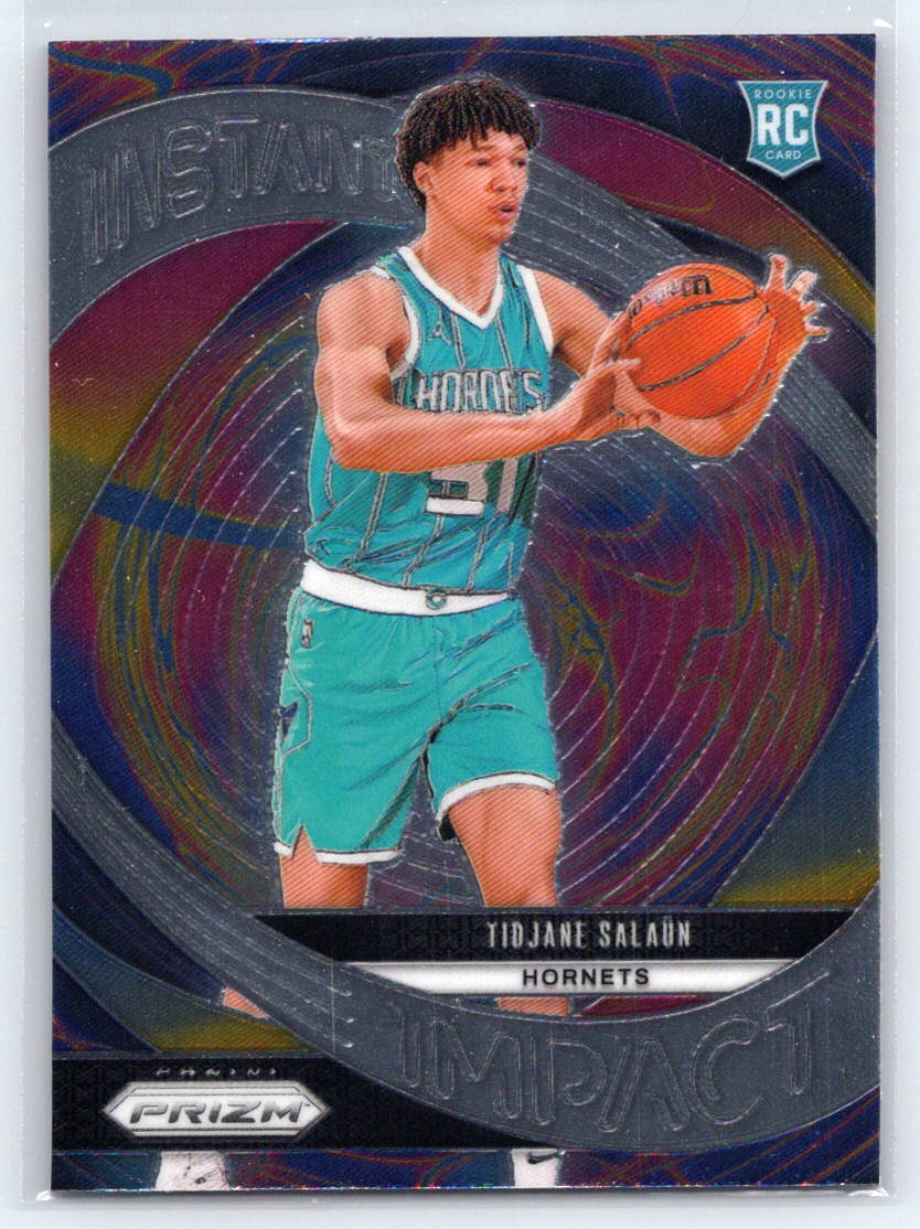 2024-25 Panini Prizm #22 Tidjane Salaun Instant Impact