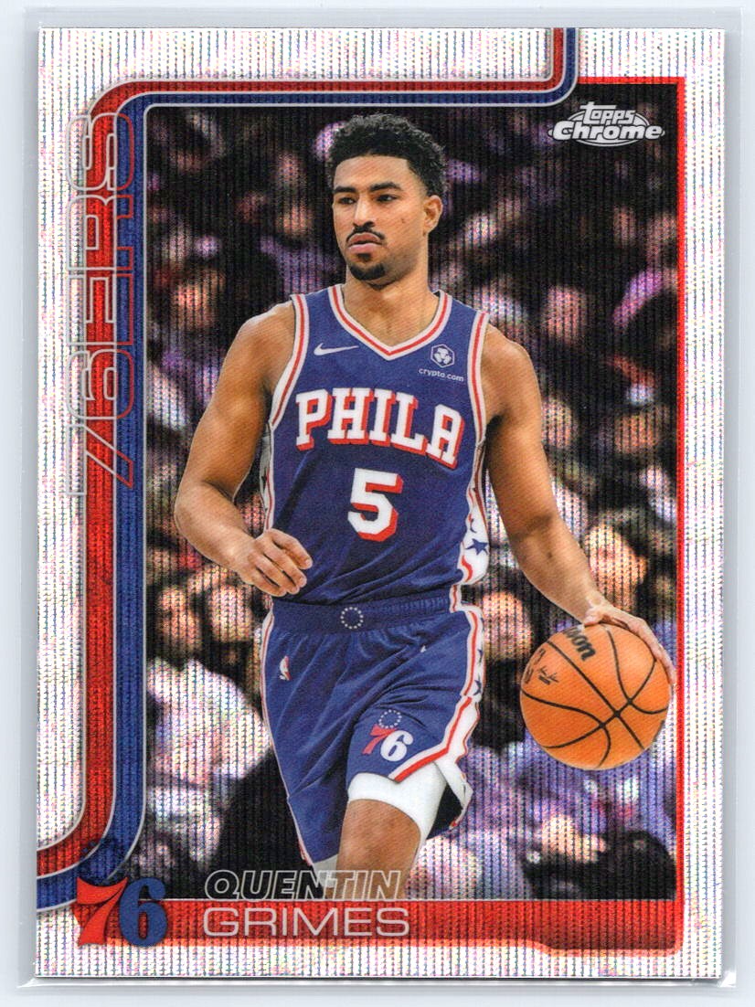 2025-26 Topps Chrome #197 Quentin Grimes Wave Refractor