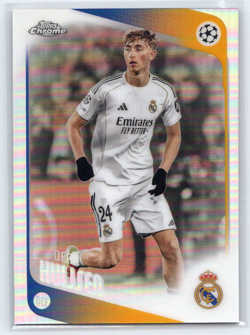 2025-26 Topps Chrome UEFA Club Competitions #39 Dean Huijsen Refractor