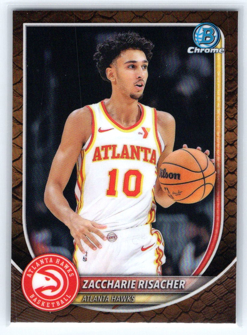 2025-26 Bowman #BCV-84 Zaccharie Risacher Chrome Reptilian Refractors