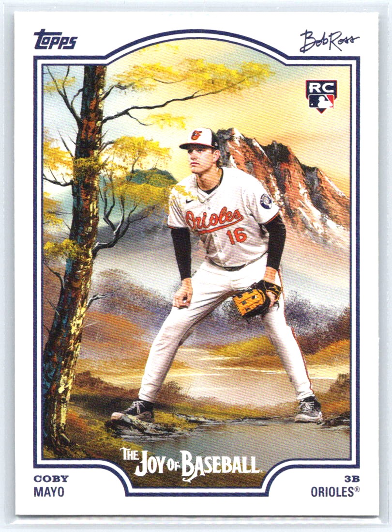 2025 Topps x Bob Ross: The Joy of Baseball #91 Coby Mayo