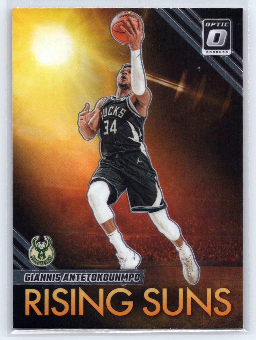2023-24 Donruss Optic #16 Giannis Antetokounmpo Rising Suns