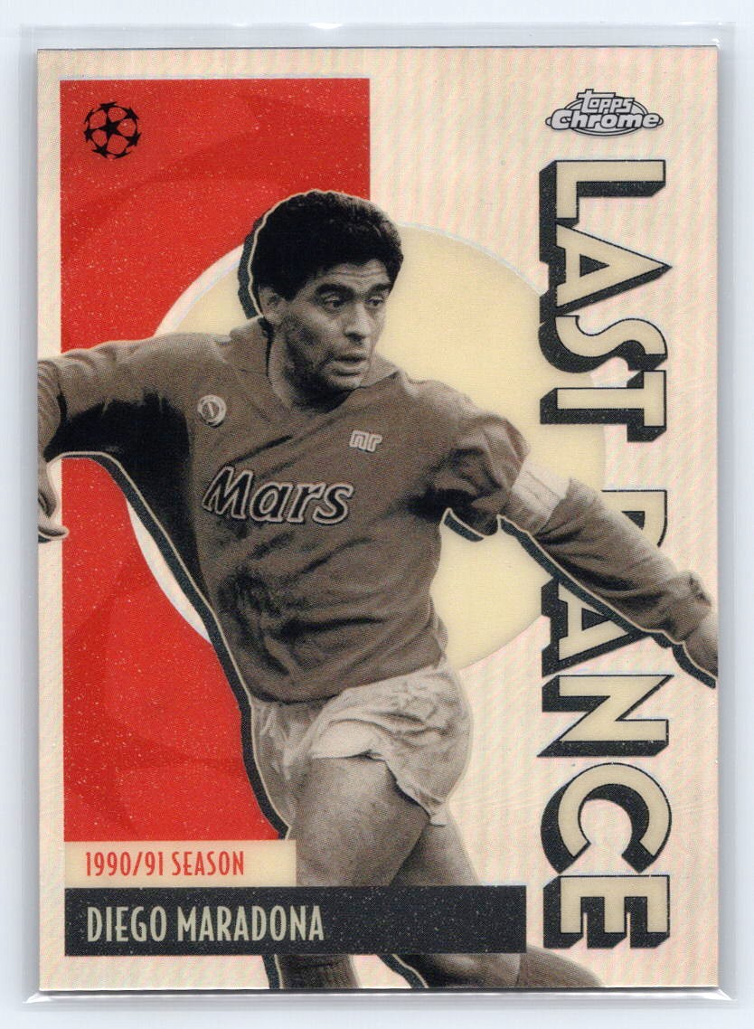 2025-26 Topps Chrome UEFA Club Competitions #LD-10 Diego Maradona Last Dance