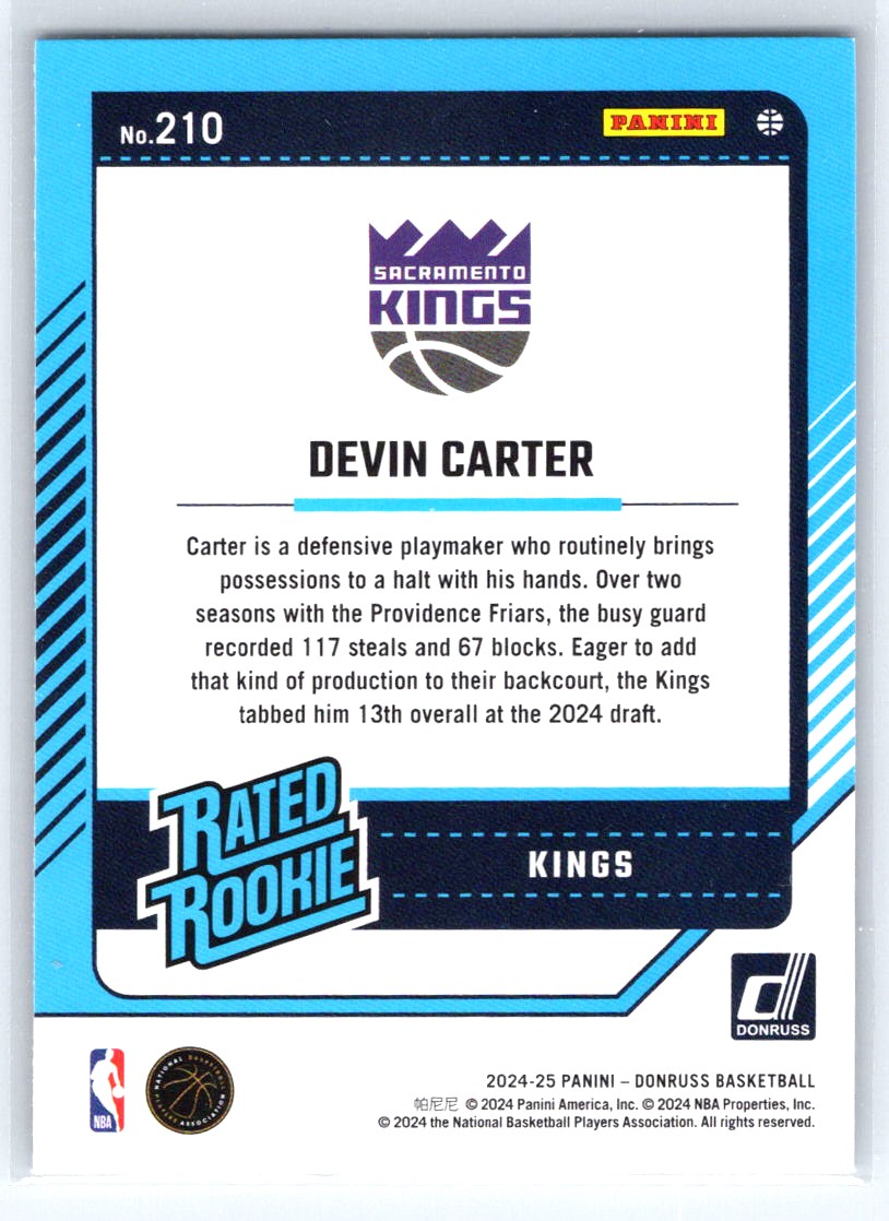 2024-25 Donruss #210 Devin Carter