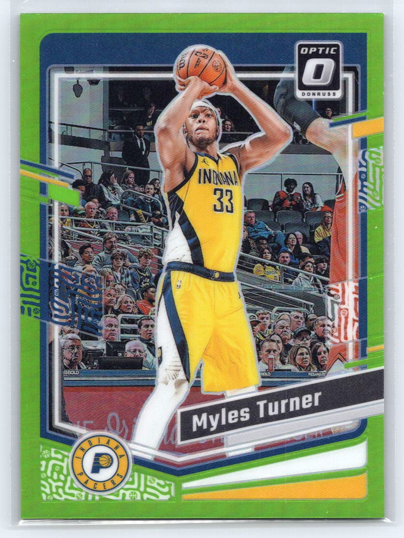 2023-24 Donruss Optic #178 Myles Turner Lime Green #/149