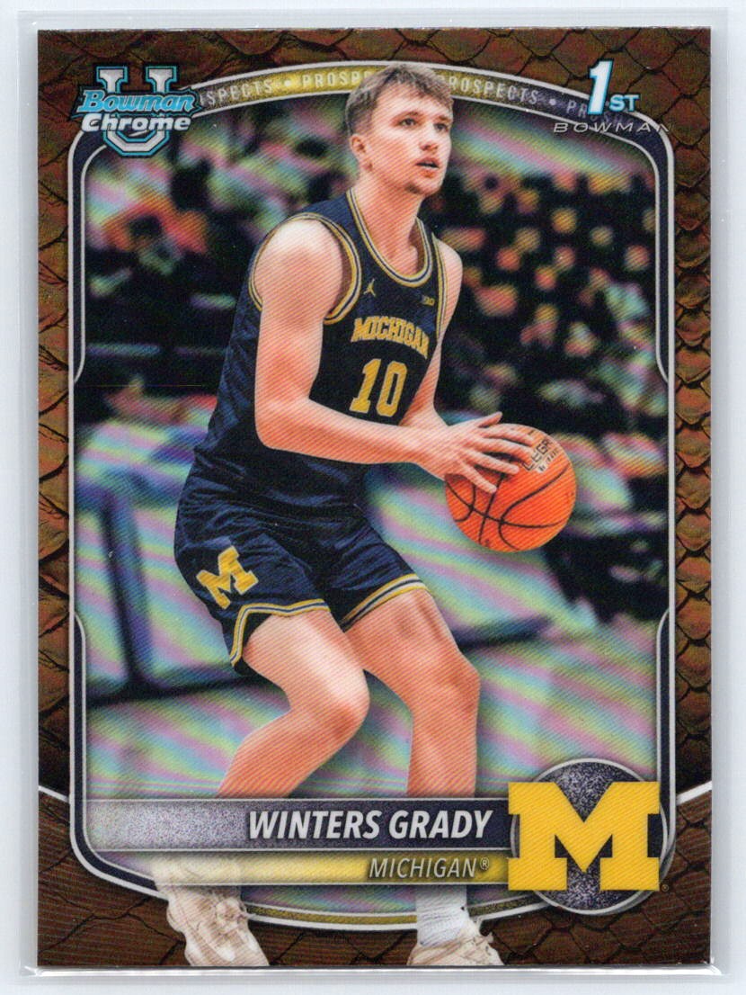 2025-26 Bowman #BCP-67 Winters Grady Chrome Prospects Reptilian Refractor