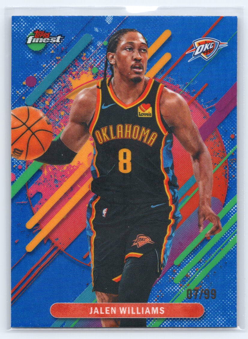 2025-26 Finest #267 Jalen Williams Blue Refractor #/99