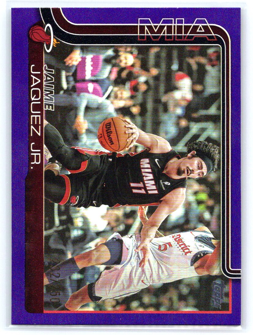 2025-26 Topps #78 Jaime Jaquez Jr. Purple Rainbow #/250