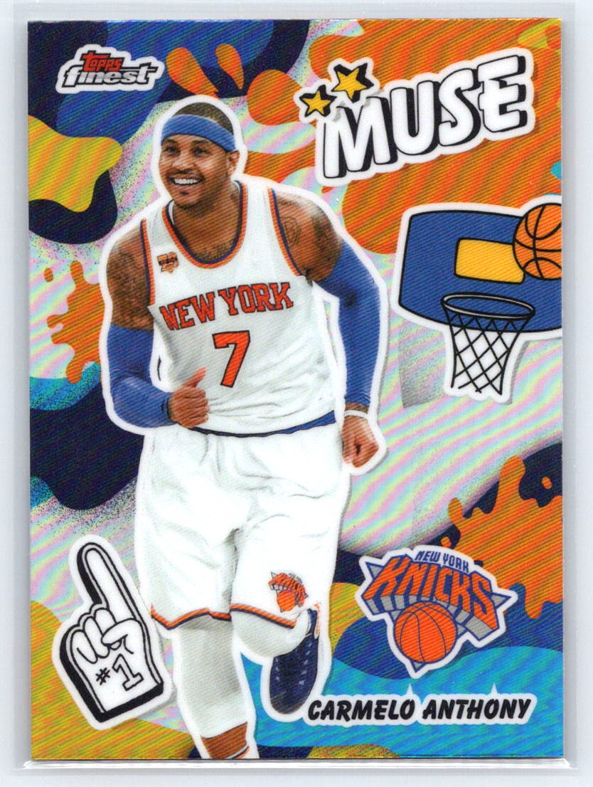 2025-26 Finest #M-7 Carmelo Anthony Muse Refractor