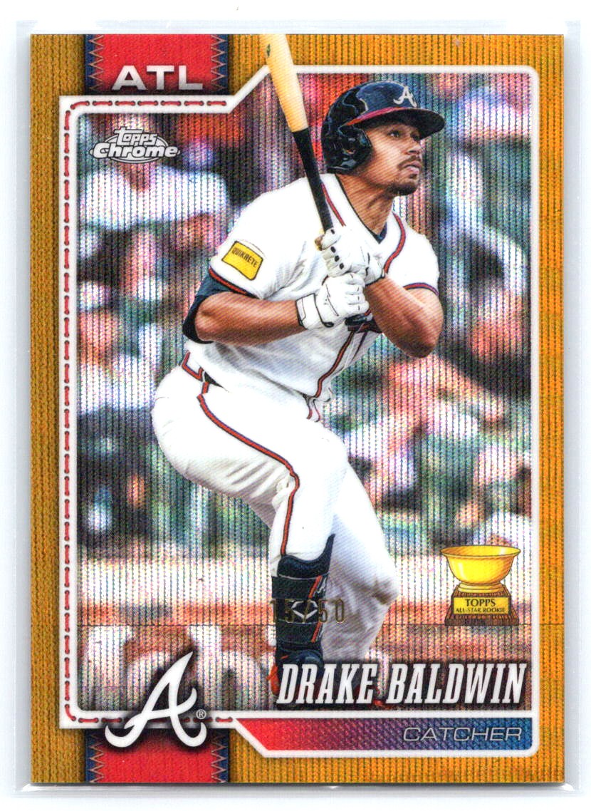 2026 Topps Chrome #258 Drake Baldwin Gold Wave Refractors #/50
